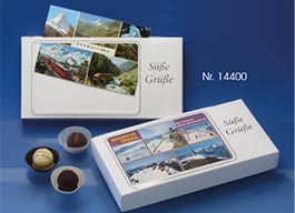 Postkartenpackungen